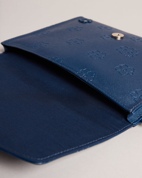 <P>Applique Floral Pouch</P>