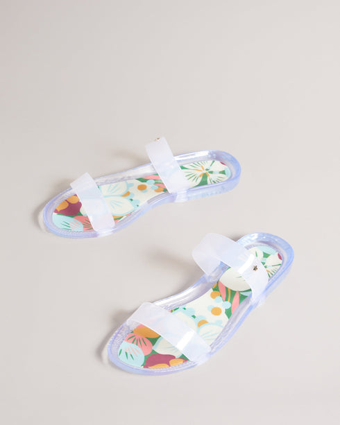 <P>Sunburst Two Strap Jelly Flip Flop</P>