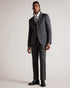 <P>Slim Charcoal Twill Suit Jacket</P>