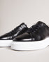 BREYON-Sneakers-For a bold finishing touch to your outfit, BREYON hits the mark. Featuring an inflated sole and a glossy leather upper, these sleek trainers are ideal for adding a sophisticated flair to jeans and a tee.By purchasing this product, you are supporting responsible leather manufacturing through the Leather Working Group. Trainers Leather Inflated sole Lace up Round toe Contrast panels- Ted Baker Romania