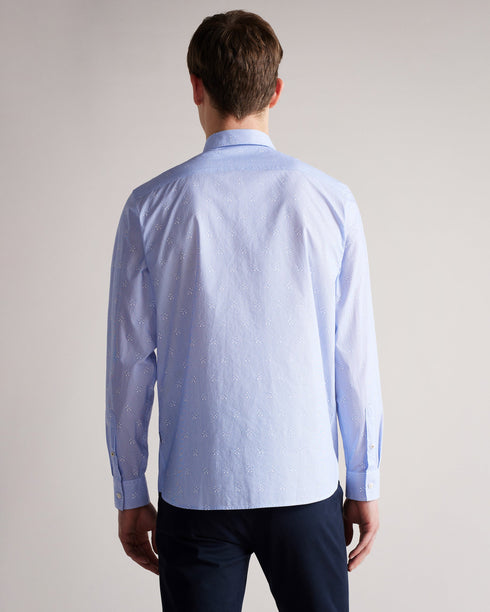 ROYLO-Shirts-ROYLO takes the cake for playful yet smart design. This button down shirt features subtle subtle stripes and a balloon dog print, all packaged in a smart button down style that'll have the compliments rolling in. Ted Baker menswear collection Shirt Button down fastening 100% Cotton Balloon dog print Long sleeved Classic collar Our model is 6'2" / 1.88m and wears a Ted size 2- Ted Baker Romania