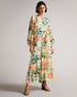 <P>Balloon Sleeve Maxi Dress</P>