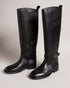 <P>Leather Knee High Boot</P>