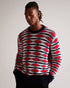 GLENFER-Knitwear-LS Jacquard Argyle Crew Neck- Ted Baker Romania