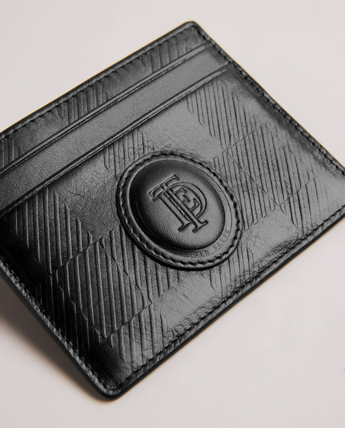 <P>House Check Leather Embossed Cardholder</P>