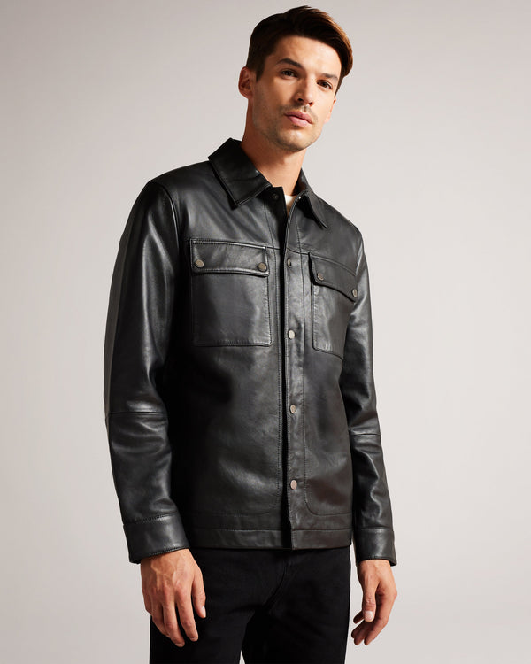 <P>Leather Shacket</P>