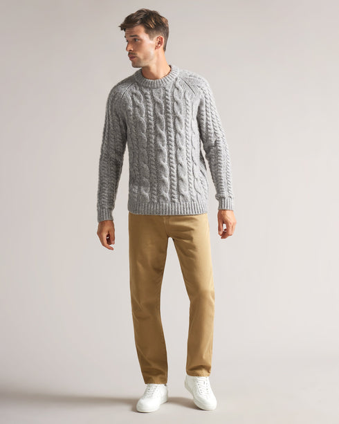 <P>Ls Cable Knit Crew Neck</P>