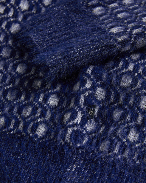 HALLION-Knitwear-LS Geo Crew Neck- Ted Baker Romania