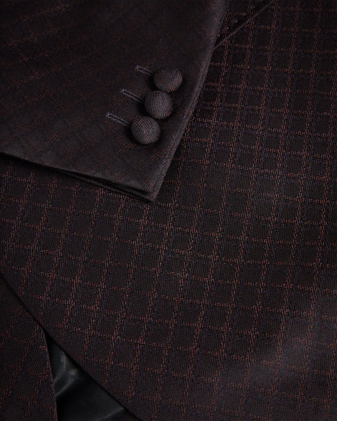 CADNEY-Jackets-Slim Fit Jacquard Blazer- Ted Baker Romania