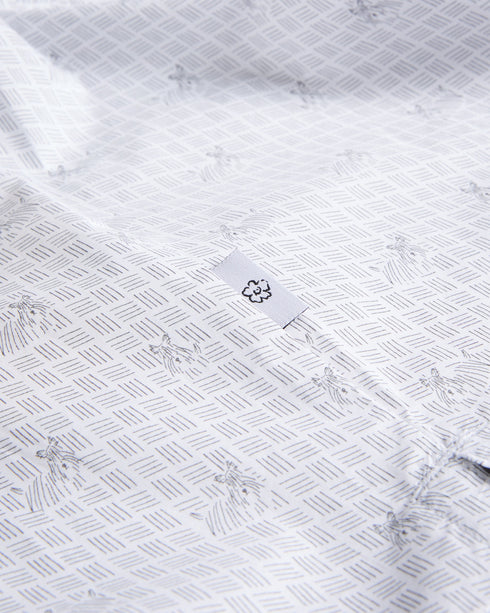 <P>Ls Mini Dog Print Shirt</P>