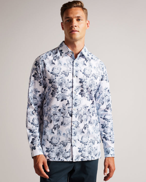 <P>Ls Tapestry Floral Print Shirt</P>