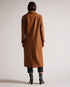 FREJIA-Outerwear-Crombie Coat with Detachable Strap Detail- Ted Baker Romania