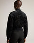 ZARIYA-Jackets-Velvet Burnout Floral Cropped Bomber- Ted Baker Romania