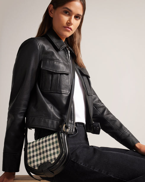 CHECKSI-Bags-Check Saddle Bag- Ted Baker Romania