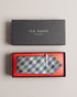 <P>House Check Tie And Tie Bar Set</P>