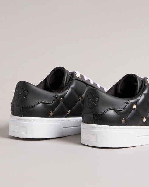 <P>Quilted Sneaker With Magnolia Studs</P>