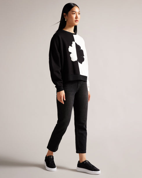 <P>Floral Platform Velvet Sneaker</P>