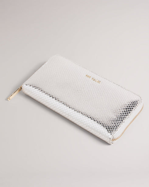 <P>Imitation Snake Large Zip Around Purse</P>