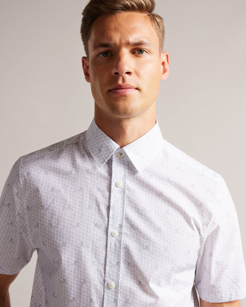 <P>Ss Mini Dog Print Shirt</P>