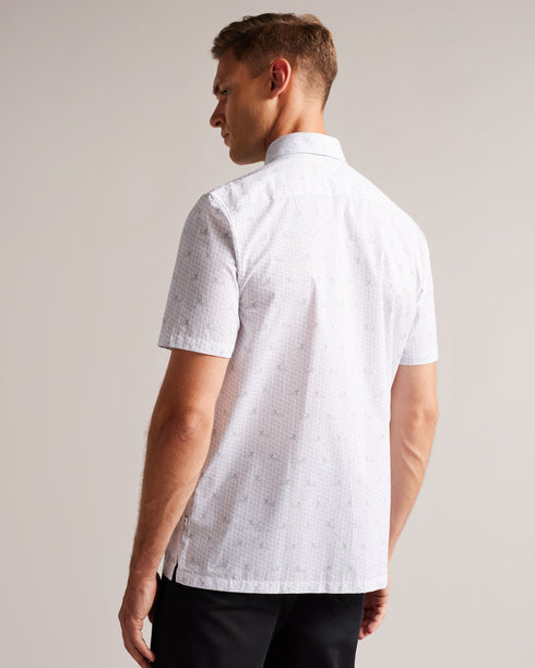 <P>Ss Mini Dog Print Shirt</P>