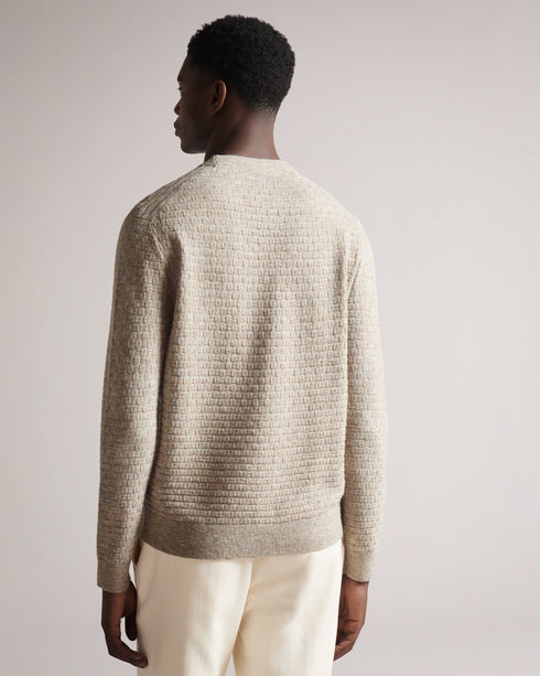 LENTIC-Knitwear-LENTIC is a wardrobe staple that you'll be grabbing time and time again. The textured knit, crew neck and long sleeved design are simple yet stylish. Wear it with some straight leg jeans and classic trainers for an effortlessly cool look.The fabric of this product is made with 33% recycled polyester. Using recycled polyester helps divert plastic waste from ending in landfills. Jumper Textured knit Crew neck Long sleeved Regular fit George is 6'2" / 1.88m and wears Maroon in a Ted size 3- Ted