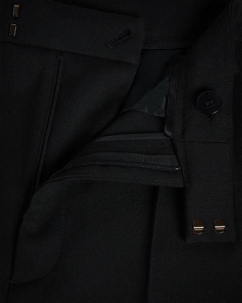 FRITTAT-Trousers-The perfect partner for the office, FRITTAT are tailored with darts and belt loops, plus an elegant high rise and a split hem that will keep you looking stylish whatever the occasion. Cigarette trousers Tailored with darts Belt loops High rise Concealed fastening Split hem- Ted Baker Romania