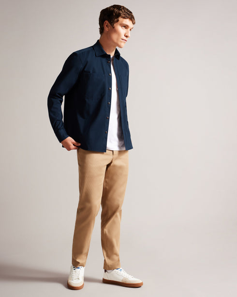 ALMUR-Shirts-It's the little touches that make a big difference and this luxe overshirt will do just that. A perfect layer for those cooler days, ALMUR is made from brushed twill in a 100% cotton fabric, long sleeved and features a button fastening with classic collar.The fabric of this product is made of 100% organic cotton. Organic cotton has a proven lower environmental impact than conventional cotton, as it reduces water usage, greenhouse gas emissions, and eliminates the use of harmful chemicals in the