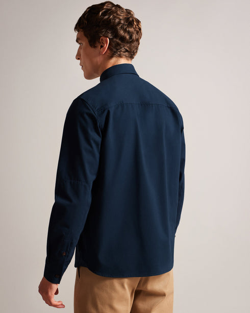 ALMUR-Shirts-It's the little touches that make a big difference and this luxe overshirt will do just that. A perfect layer for those cooler days, ALMUR is made from brushed twill in a 100% cotton fabric, long sleeved and features a button fastening with classic collar.The fabric of this product is made of 100% organic cotton. Organic cotton has a proven lower environmental impact than conventional cotton, as it reduces water usage, greenhouse gas emissions, and eliminates the use of harmful chemicals in the
