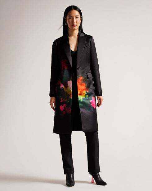 ANASTAY-Outerwear-Single Breasted Midi Length Coat- Ted Baker Romania