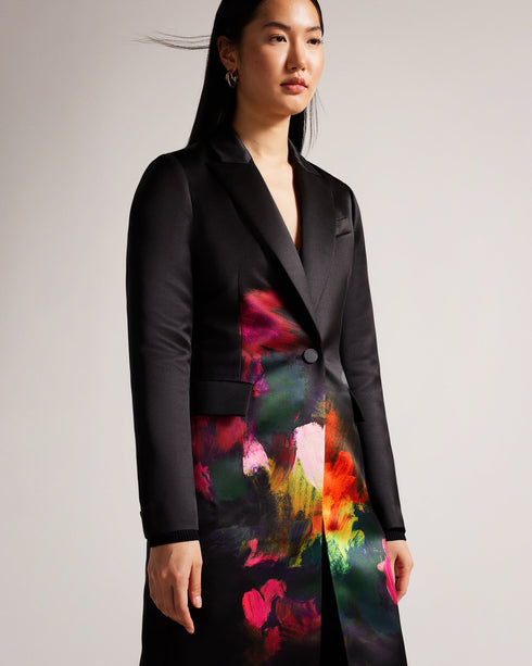 ANASTAY-Outerwear-Single Breasted Midi Length Coat- Ted Baker Romania