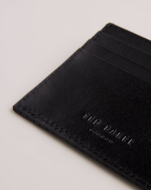 TOBIES-Wallets-The TOBIES card holder is both classic and elevated. The lined interior will keep your cards safe, while the house check texture looks sharp from the bar to the office.By purchasing this product, you are supporting responsible leather manufacturing through the Leather Working Group. Card holder Leather House check texture Lined Ted Baker branded Dimensions: 0.5cm x 7.8cm x 10cm- Ted Baker Romania