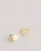 <P>Tbj3133 Magnolia Enamel Stud Earring</P>
