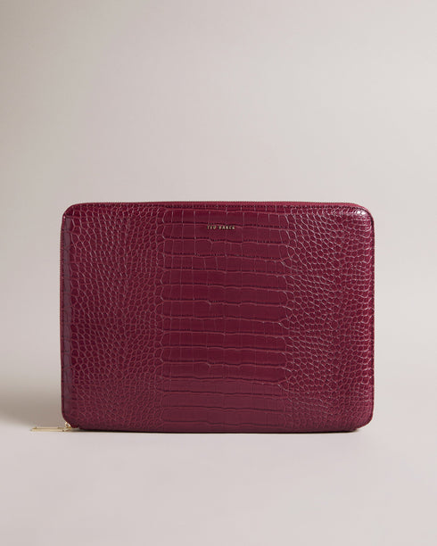 STELIAA-Gifts-The STELIAA laptop case is the perfect accessory to complement your style. The imitation croc texture and zip fastening make it easy grab your laptop on the go, while the soft interior lining protects your device from scratches. Laptop case Faux leather Imitation croc texture Zip fastening Fits 13 inch laptop Internal pocket Dimensions: 2.5cm x 25cm x 35cm- Ted Baker Romania