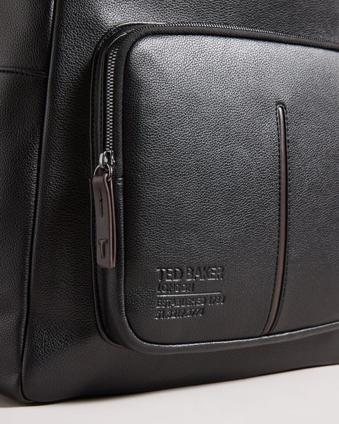 JOSS-Bags-The ideal bag for all your essentials, the JOSS Backpack is an excellent travel companion. With a spacious main compartment, a front zip pocket, and adjustable shoulder straps, you can comfortably carry all your daily necessities in style. This product is made with 58% recycled polyurethane. Fabric made with recycled materials saves water and energy and helps divert waste from landfill. Backpack Faux leather Zip fastening Front pocket Adjustable shoulder straps Dimensions: 20cm x 45cm x 33cm- Ted