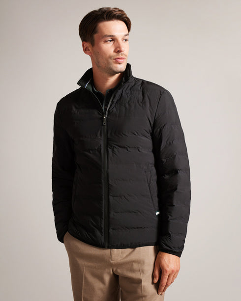 TUCSON-Outerwear-Unpredictable weather has nothing on you. With a trendy horizontal quilt, the TUCSON jacket has you covered through rainy days and brisk mornings alike. Puffer jacket Slim horizontal quilt Long sleeved Zip fastening High neck Zip pockets- Ted Baker Romania