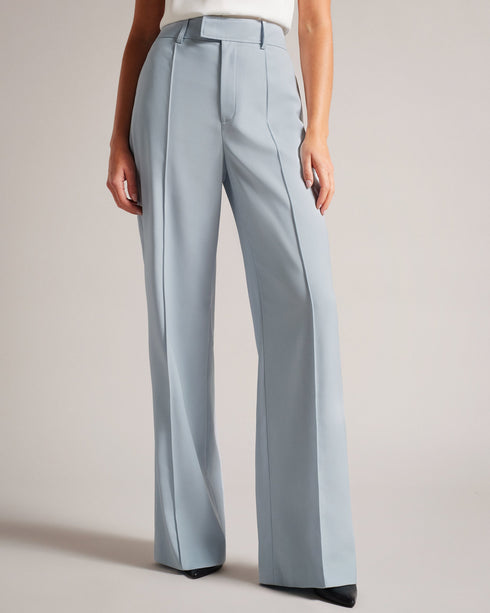 HILDIAT-Trousers-Elevate your office wardrobe with these chic wide-leg trousers. HILDIAT's high-rise waist with a zip and hook fastening creates a flattering silhouette, while the pockets add a practical touch. With their versatile design, these trousers are a must-have for your workwear collection. Trousers Wide leg Belt loops High rise Zip and hook fastening Pockets- Ted Baker Romania