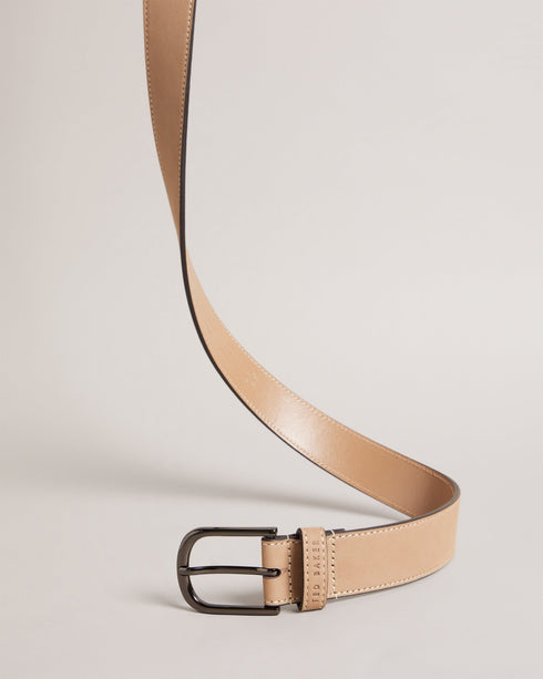 GRISHAM-Belts-A well-designed belt can enhance almost any outfit, GRISHAM will hold up to the demands of daily wear with a top grain leather construction and a sleek D-ring buckle. By purchasing this product, you are supporting responsible leather manufacturing through The Leather Working Group. Belt Smooth leather D ring buckle Rounded edge- Ted Baker Romania