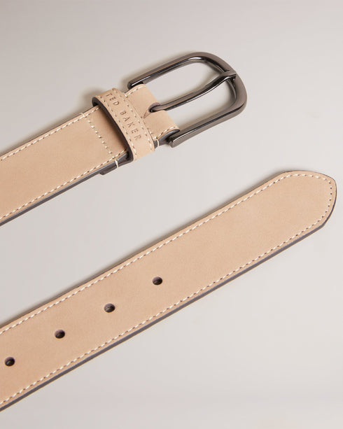 GRISHAM-Belts-A well-designed belt can enhance almost any outfit, GRISHAM will hold up to the demands of daily wear with a top grain leather construction and a sleek D-ring buckle. By purchasing this product, you are supporting responsible leather manufacturing through The Leather Working Group. Belt Smooth leather D ring buckle Rounded edge- Ted Baker Romania