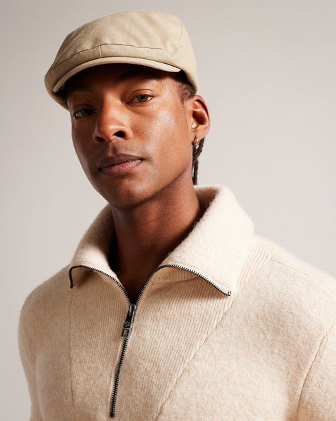EASTONI-Hats-Durability meets timeless design in EASTONI. Our classic flat cap features a soft cotton blend to keep you warm on the cool spring morning or in the crisp fall air. Hat Flat cap Cotton blend Cotton lined- Ted Baker Romania