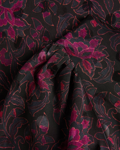 MERLISA-Dresses-A dependable dress is the cornerstone of any woman's wardrobe, and MERLISA delivers. This feminine A-line midi has a floaty silhouette and a bow tied back that adds a touch of feminine charm. Effortlessly gorgeous, it'll elevate your wardrobe like no other. Midaxi dress Floral print Long voluminous sleeves Crew neck A-line Zip and button fastening Bow tied back Anna is 5'10" / 1.77m and wears Black in a Ted size 1- Ted Baker Romania