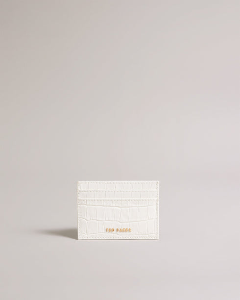 CROKINA-Small goods-Keep your cards and money safe in style with the CROKINA leather card holder. The top grain leather construction is both fashionable and functional, while the imitation croc texture adds a touch of glamour to your accessory collection. By purchasing this product, you are supporting responsible leather manufacturing through the Leather Working Group. Card holder Top grain leather Imitation croc texture Glossy finish Dimensions: 0.5cm x 8cm x 10cm- Ted Baker Romania