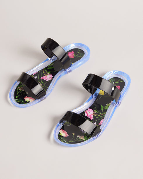 JELLINA-Sandals-Step up your slide game with JELLINA. Slip into the open-toe style and add a spring to your step with the floral insole. With two straps, these breezy shoes will serve you well from lounging in the garden to overseas adventures. Sliders Two straps Open toe Slip on Floral print insole- Ted Baker Romania