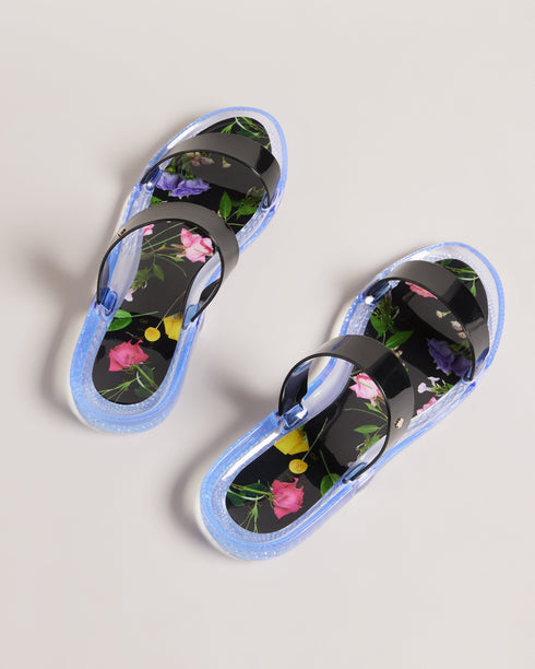 JELLINA-Sandals-Step up your slide game with JELLINA. Slip into the open-toe style and add a spring to your step with the floral insole. With two straps, these breezy shoes will serve you well from lounging in the garden to overseas adventures. Sliders Two straps Open toe Slip on Floral print insole- Ted Baker Romania
