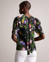 PHOEBIA-Tops-Make a statement with this beautiful and feminine boxy top. PHOEBIA's scattered bouquet floral print, short puff sleeves, and oversized self-tie back create an eye-catching silhouette. Crafted from textured fabric with a crew neck, it's perfect for a day out or a special occasion.The fabric of this product is made with 100% recycled polyester. Using recycled polyester helps divert plastic waste from ending in landfills, and helps us to reduce our dependence on virgin materials. Boxy top Scatter