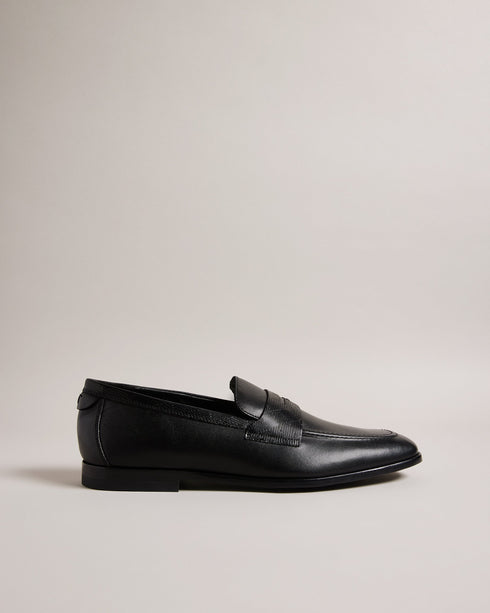 ADLERRC-Shoes-Step into timeless elegance with our ADLERRC loafers. Crafted from premium leather, they feature a sleek almond toe design that adds a touch of sophistication to any ensemble. Whether you're dressing up for a formal occasion or adding a touch of refinement to your everyday look, they're the perfect choice for the modern gentleman who appreciates classic style with a contemporary twist. Saddle loafers Leather upper Almond toe Slip on Resin sole Debossed stripe details- Ted Baker Romania