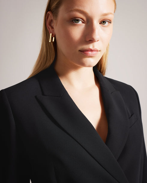 LLAYLA-Jackets-Double Breasted Jacket with Gold Detailing- Ted Baker Romania