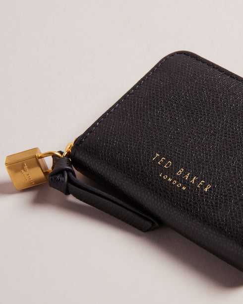 WESMIN-Small goods-Padlock Detail Small Leather Purse- Ted Baker Romania