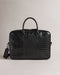 FABIANN-Bags-The FABIANN document bag blends style and functionality with effortless finesse. Inside, you'll find a padded pocket designed to fit a 15" laptop and a trolley slip that makes it the ideal travel companion for business trips and beyond. Document bag Croc effect leather Removable twill shoulder strap Two top handles Zip fastening Ted Baker logo Trolley slip Padded pocket fits 15" laptop Dimensions: 40cm x 8cm x 28cm- Ted Baker Romania