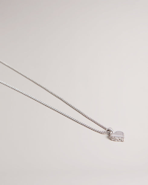SARROHA-Jewellery-Perfect For Everyday Wear The Sarroha Necklace Features A Classic Heart Pendant And Adjustable Length. With Cubic Zirconia Embellishments It's Sure To Make Any Outfit Stand Out. Necklace Heart pendant Adjustable length Cubic zirconia embellishments Comes in branded gift box- Ted Baker Romania