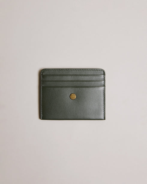 HACE-Wallets-Add a touch of luxury to your daily routine with our leather HACE card holder. The branded stud and rounded top edges enhance its visual appeal, while multiple card slots offer ample space for your essentials. Card holder Top grain leather Branded stud Rounded top edges Debossed logo Card slots Dimensions: 0.5cm x 7.8cm x 10cm- Ted Baker Romania